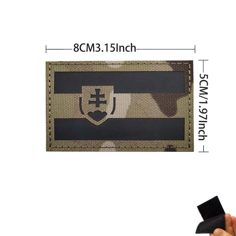 Amerikanische, französische, spanische, kanadische Flagge ir Infrarot reflektierende Tarn abzeichen Klett verschluss, militärisches taktisches Emblem der Armee