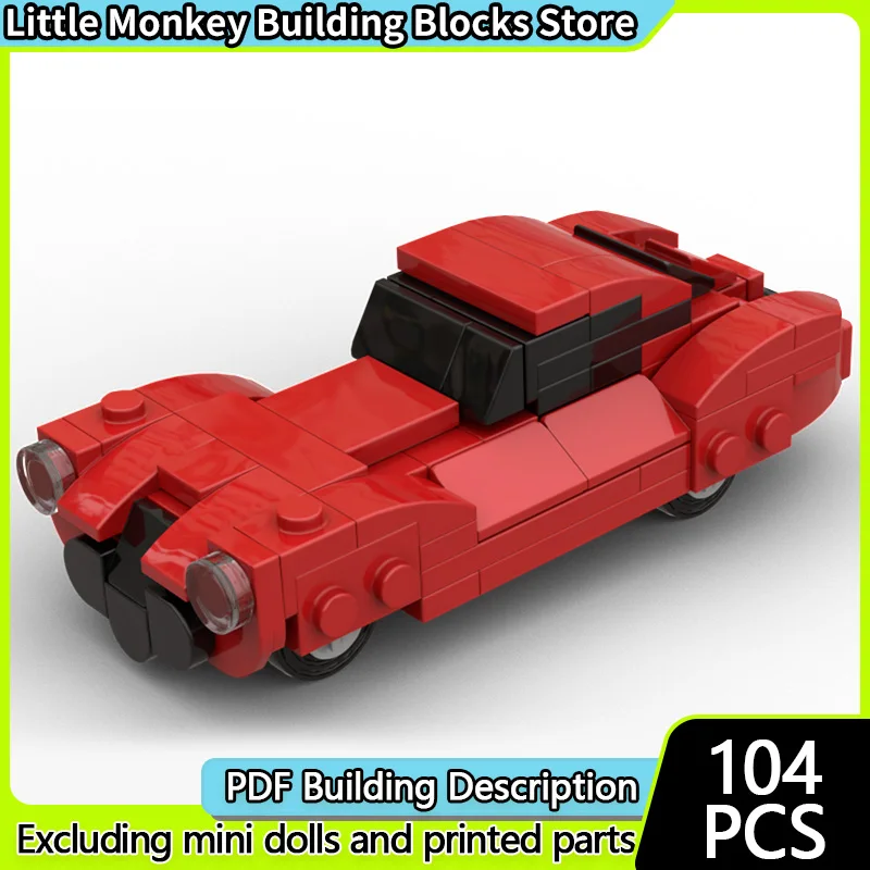 Speed Racing Car Model MOC Building Bricks C52 Top Tier Sports Car Modular Technology Children Holiday Gifts Assemble Toys Suit
