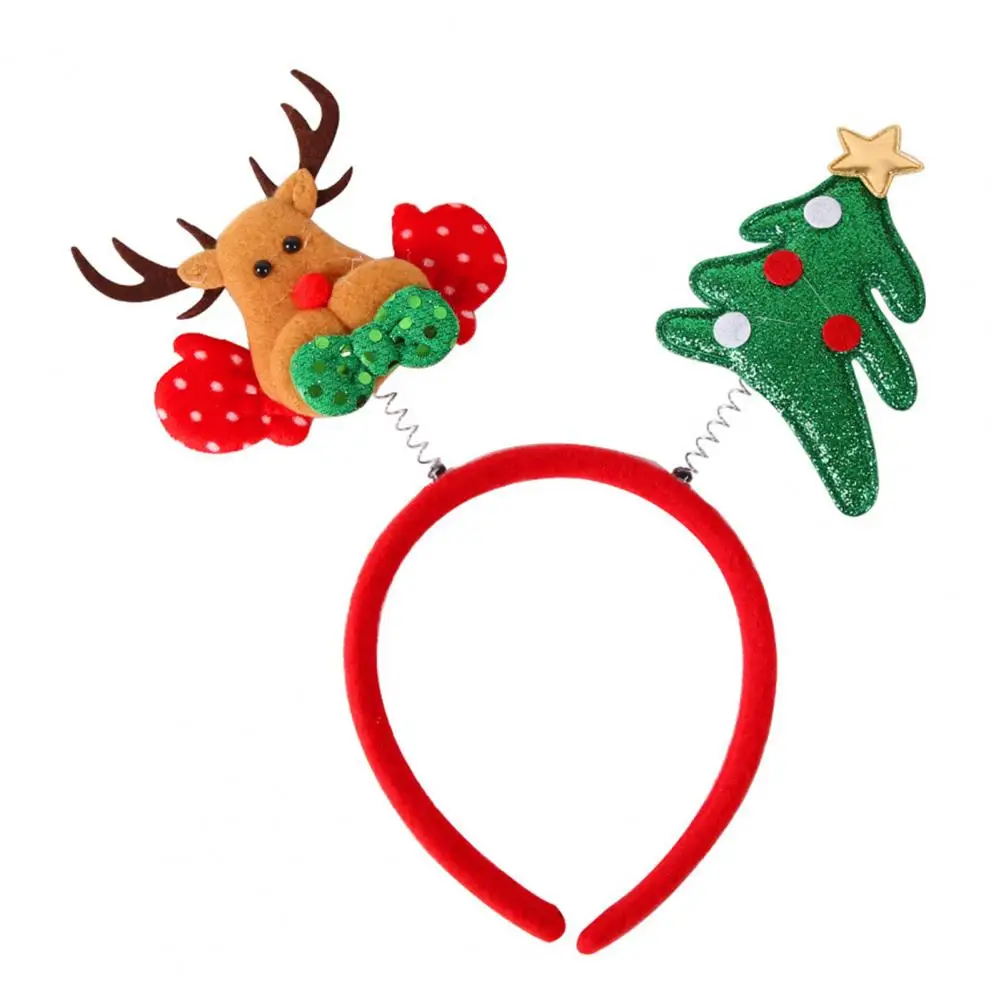 

Christmas-themed Headband Festive Christmas Headband Set for Women Kids Reindeer Antler Hair Hoop Santa Tree Star for Party