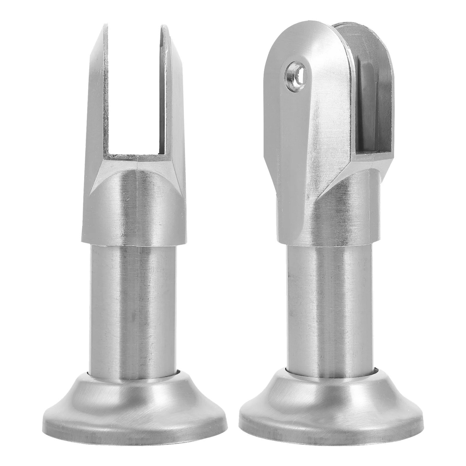 

2Pcs Stainless Restroom Partition Feet Strong Bearing Capacity Anti-Scratch Toilet Partition Support Public Bathroom Parts