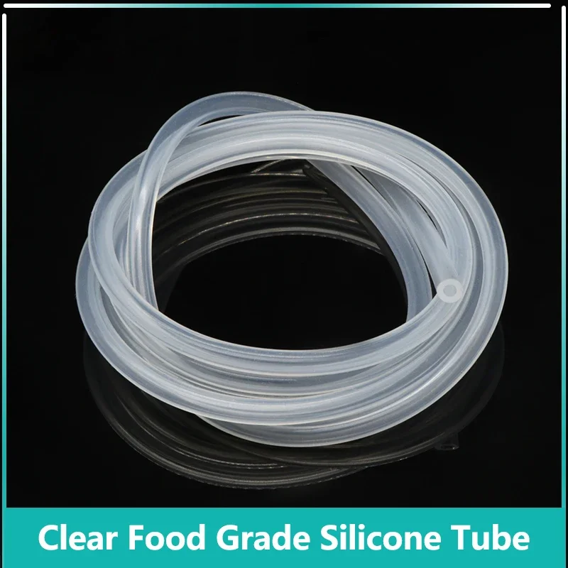 1M~10M Food Grade Silicone Rubber Hose Transparent ID 0.5~20mm OD 1~28mm Flexible Garden Rubber Hose Aquarium Soft Tubing Pipe