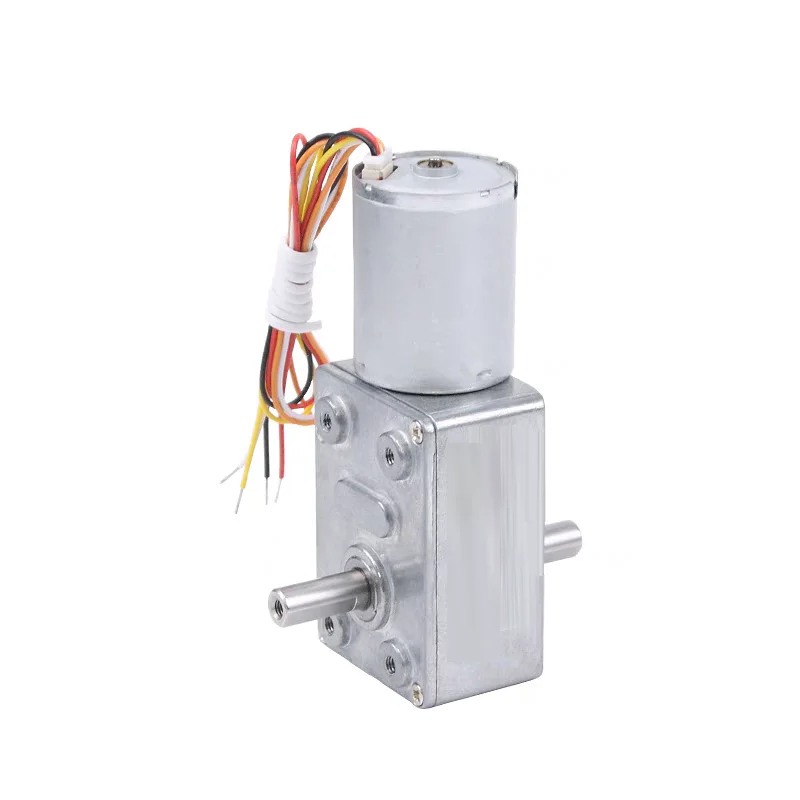 

Brushless DC Reduction Motor JGY-2430 Dual axis 12v 24v Worm Gear Adjustable Slow Motor PWM Controller BLDC