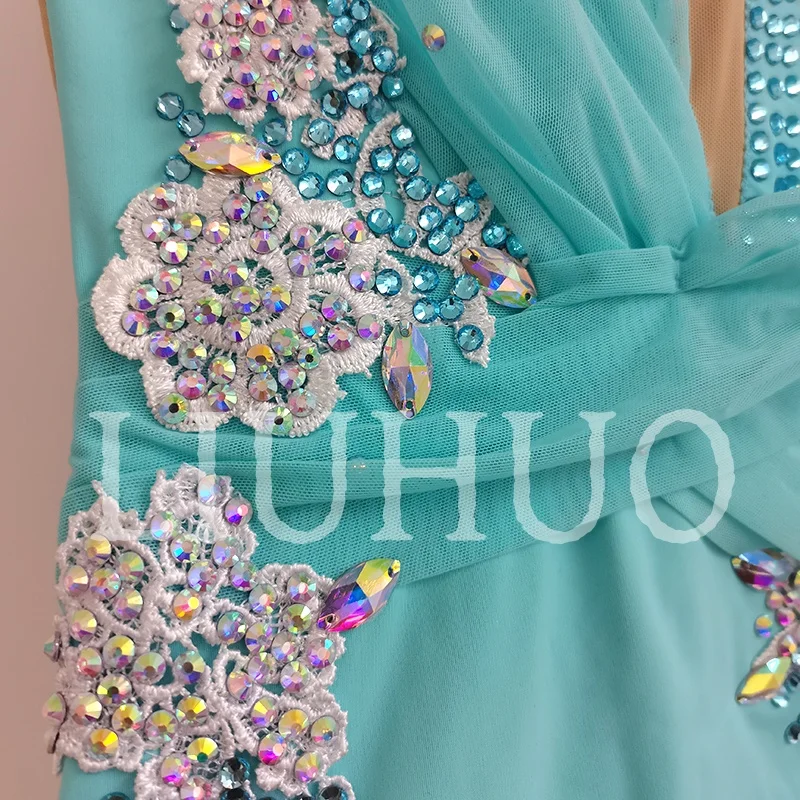 فستان رقص غنائي LIUHUO لأداء تنورة القطب الملون من المصنع مخصص BD8791 #6