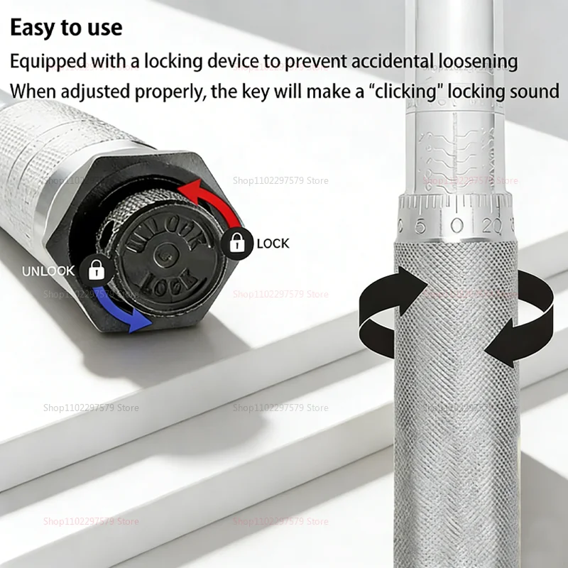 19-110Nm Micrometer Torque Wrench Car Motorcycle Disassembly Tool Professional Adjustable 3/8 Drive Hand Spanner