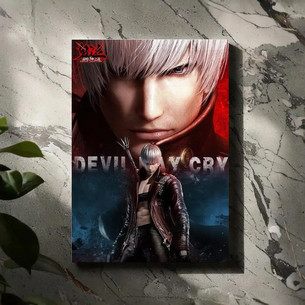 D-Devil M-May Cry-S المشارك يطبع حائط لوح رسم صورة فنية غرفة المعيشة ديكور المنزل قائمة التتبع غطاء ألبوم الموسيقى