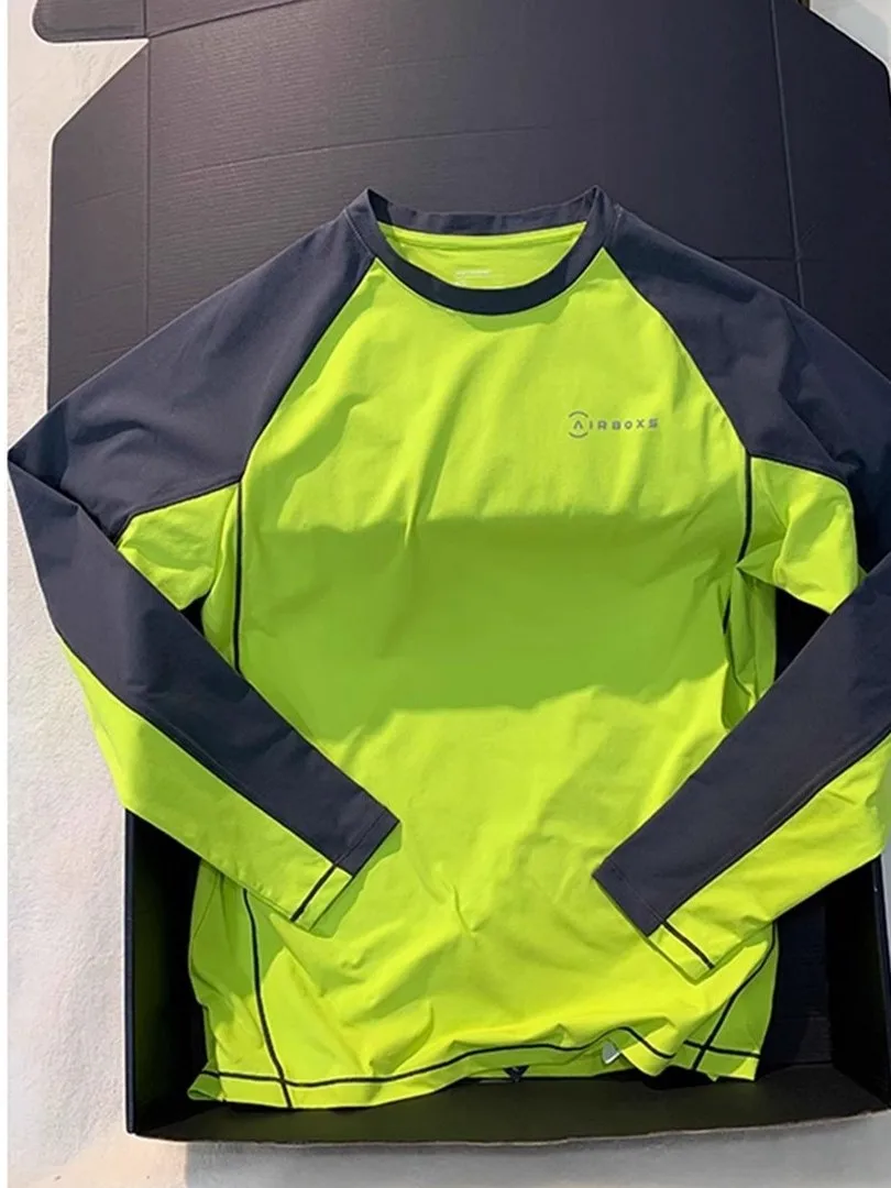 

Large Size American Heavyweight Trendy Brand Early Autumn Color Blo Long Sve T-irt Men's Outdoor Sports Casual Sle r...