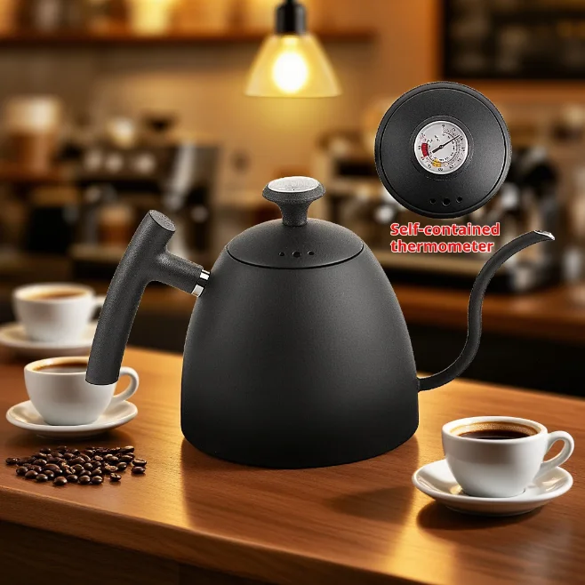 

600/1500ML Stainless Steel Coffee Hand Brewing Pot Swan Neck Slender Mouth Kettle Coffee Brewing Utensils