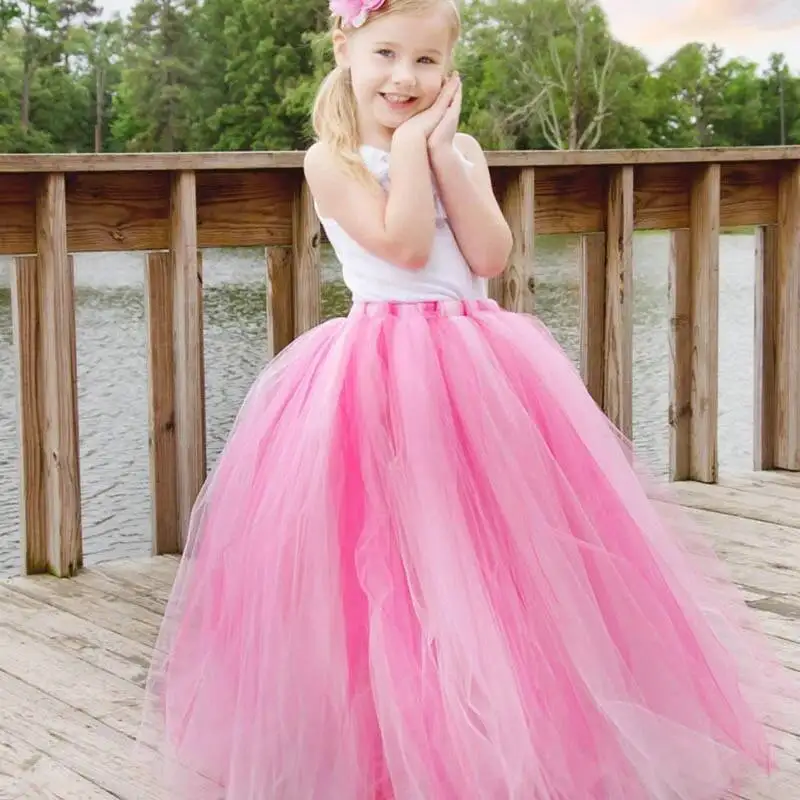 floor length tutu dress Two-Piece Tutu Skirt White Tulle Lace Long Sleeves Homecoming Dresses, MH392 main image 0