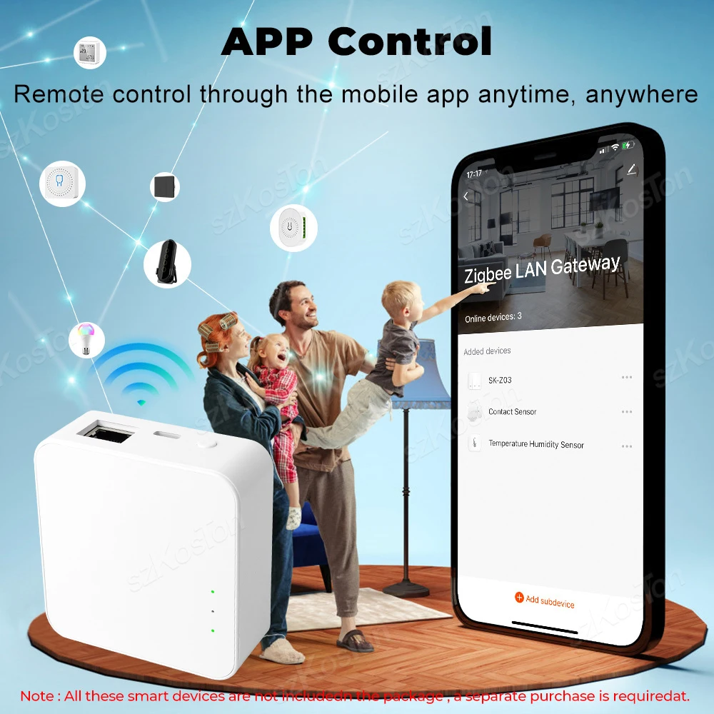 Tuya Smart Life ZigBee 3.0 Wired Gateway Hub APP Voice Control Smart Home Bridge House Automation Works with Alexa Google