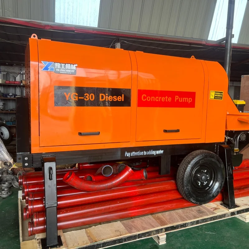 

Concrete Pump 10m³/h, 4102 Engine, ≤20mm Aggregate, 30-40m Vertical, 80-100m Horizontal for Construction Projects