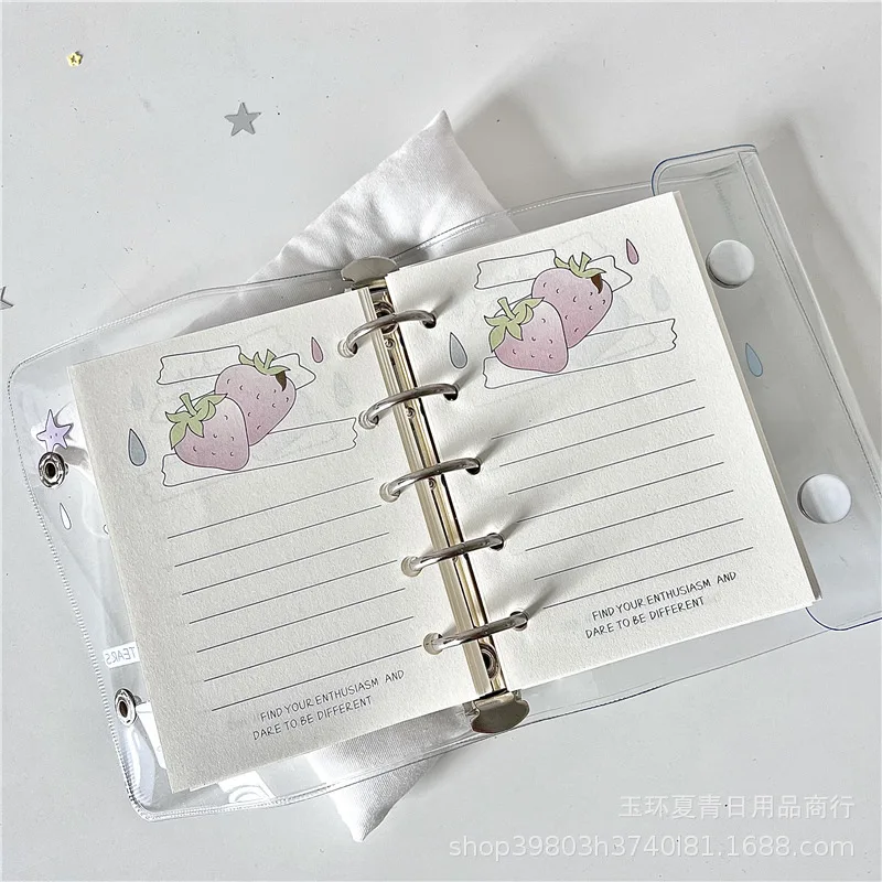 M5 50 Sheet Colorful Loose Leaf Binder Cover Notebook Refill Spiral Binder Inner Page Weekly Monthly To Do Inside Paper