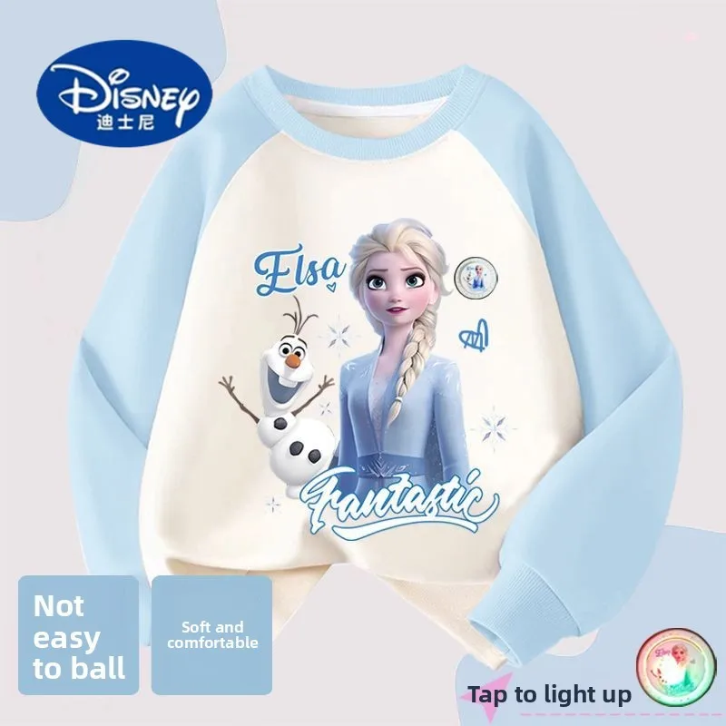 

Disney Elsa Princess Light Up Hoodie 2025 | Glowing Light Sweatshirt, Fashion Girls Spring Top