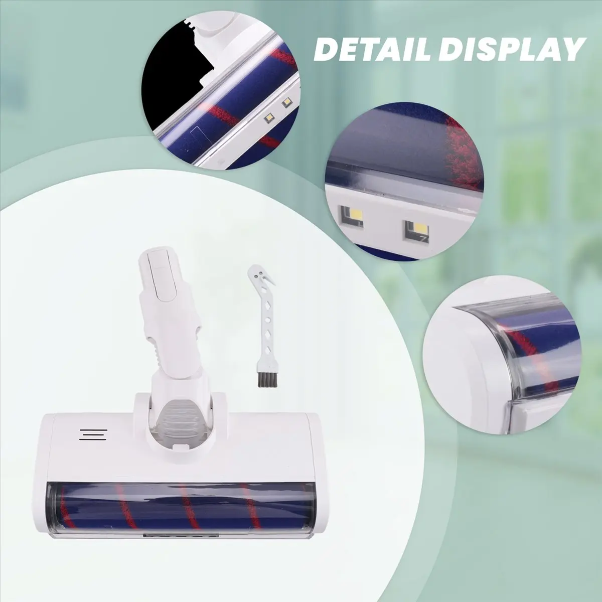 

Электрическая роликовая щетка ABUB для пылесосов Xiaomi Dreame V8/V9/V9b/V10/V11, аксессуары, узкая расстояние между зубьями 5,8 мм