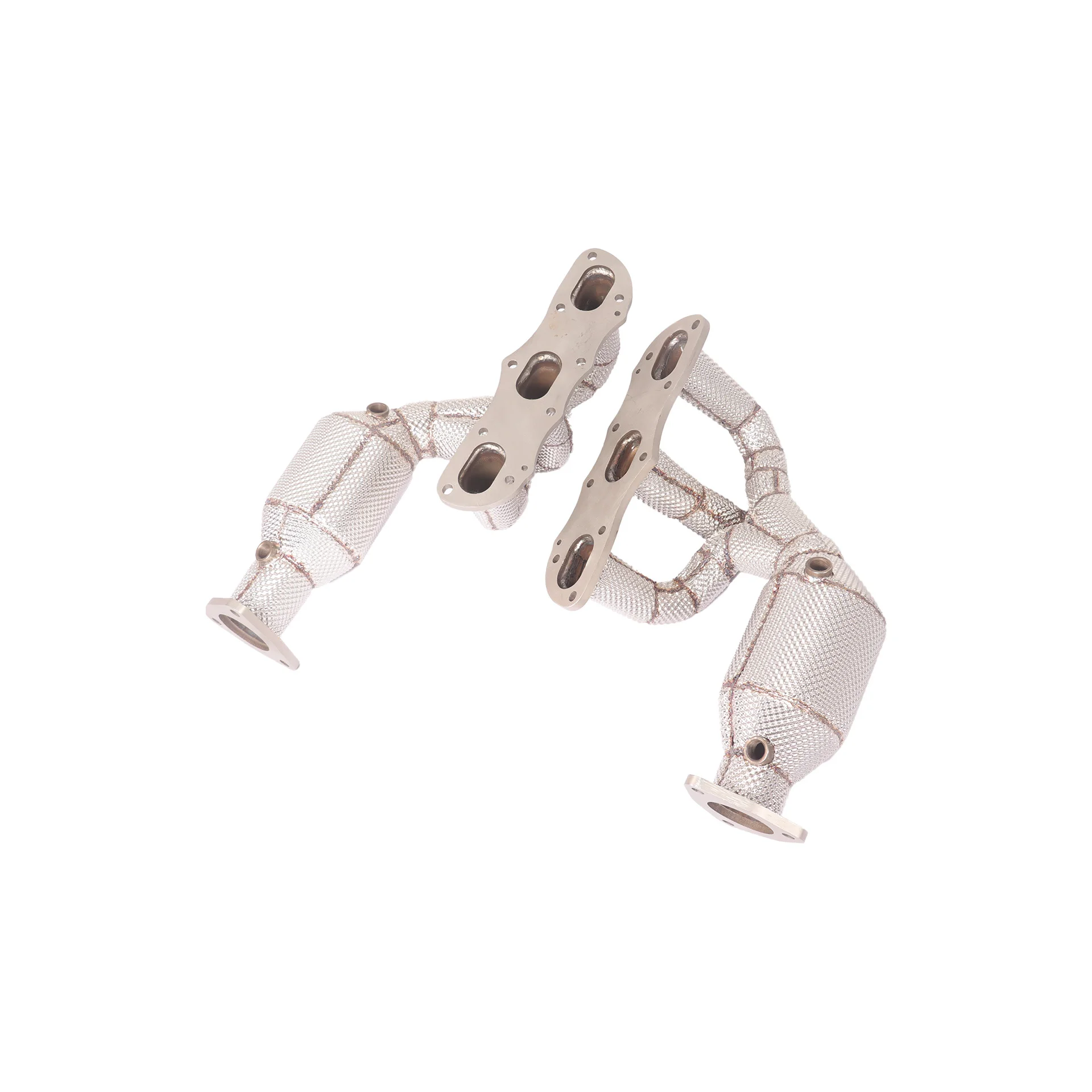 

YT for Porsche 991.1 (3.4L/3.8L) High-Performance Stainless Steel Header with Catalytic Converter & Heat Shield