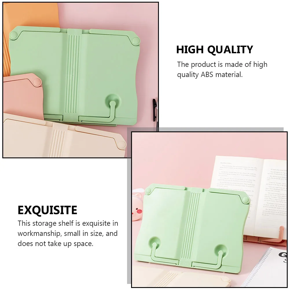 

ABS Reading Bookshelf Simple Desktop Holder Foldable Music St for Books Scores Learning Office Use Storage