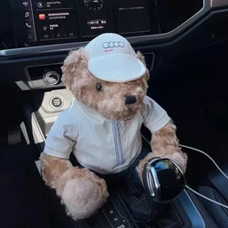 Cute Plush Car Ornaments Christmas 4S Gift For for Audi A1 A3 8P 8V A4 A5 A6 A7 A8 Q3 Q5 Q7 Q8 Sline TT RS3 RS7 Car accessories