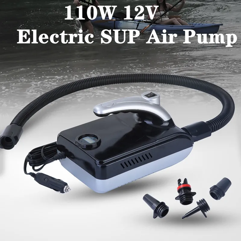 

High Power Air Pump Mulit-function Electric Air Pump Compressor for Tent Air Bed Yacht Air Boat with 4 nozzles for Outdoor