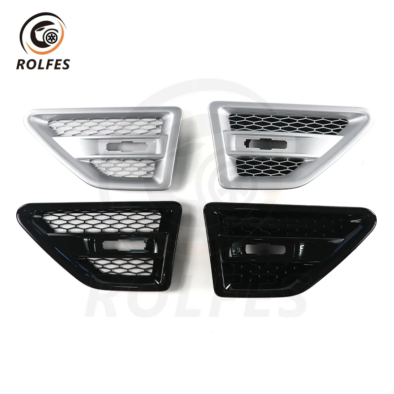 ROLFES-rejilla de ventilación lateral para guardabarros de coche, luces Led de señal de giro para Land Rover Freelander 2 L359 2006-2014, accesorios