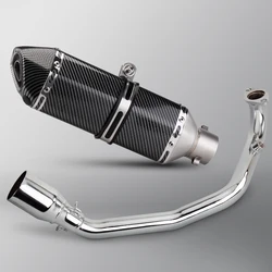 For Yamaha Zuma 200CC 150CC GY6 100cc Scooter Motorcycle Full Exhaust Escape Muffler System Modified  Front Middle Slip on
