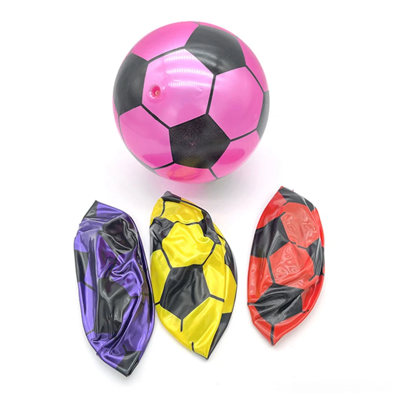 1PC Children Soccer Ball PVC Inflatable Hand Pat Football Sports Match Elastic Balls New Random Color