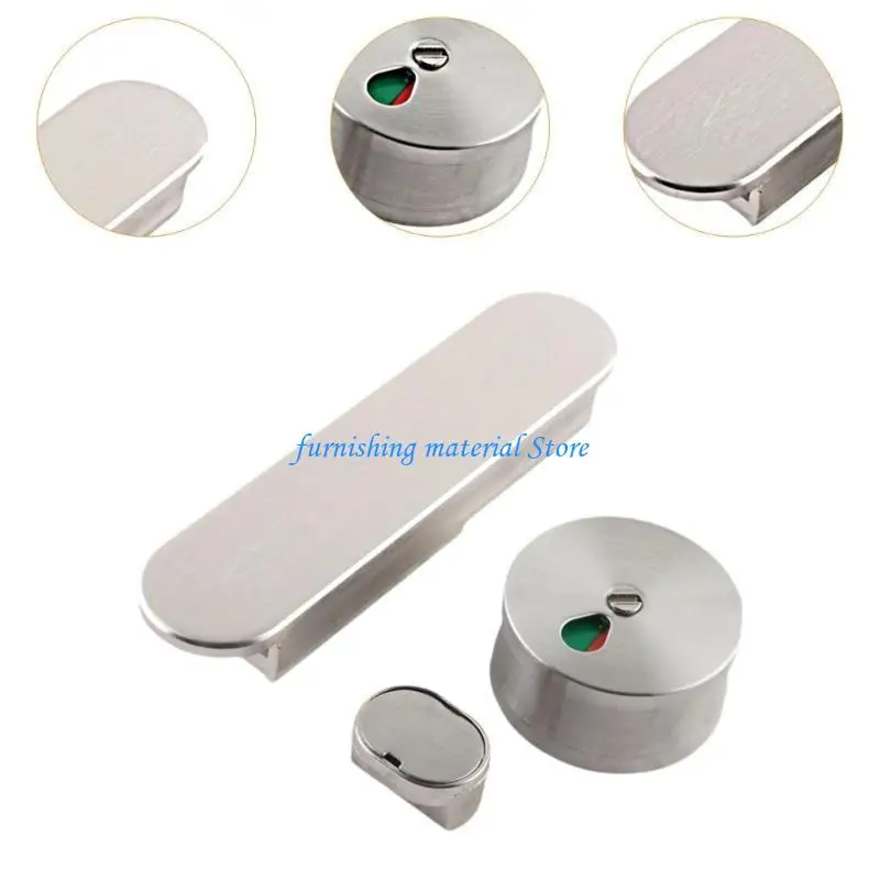 

Y5GD Bathroom Public Privacy Lock Quiet Push Zincs Alloys Partition Door Lock