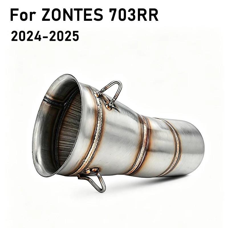 

Factory Direct Selling Motorcycle Muffler System Exhaust Escape Middle Link Pipe Slip on Durable For ZONTES 703RR 2024 -2025