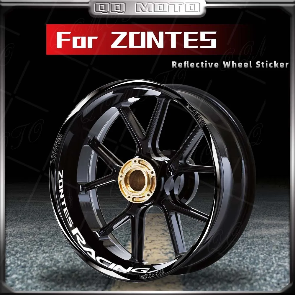 

Reflective Motorcycle Scooter Wheel Sticker Inside Of Hub Decals Stripe Tape For ZONTES 350E 350D 368K 368D 350M 350T 368E 368M