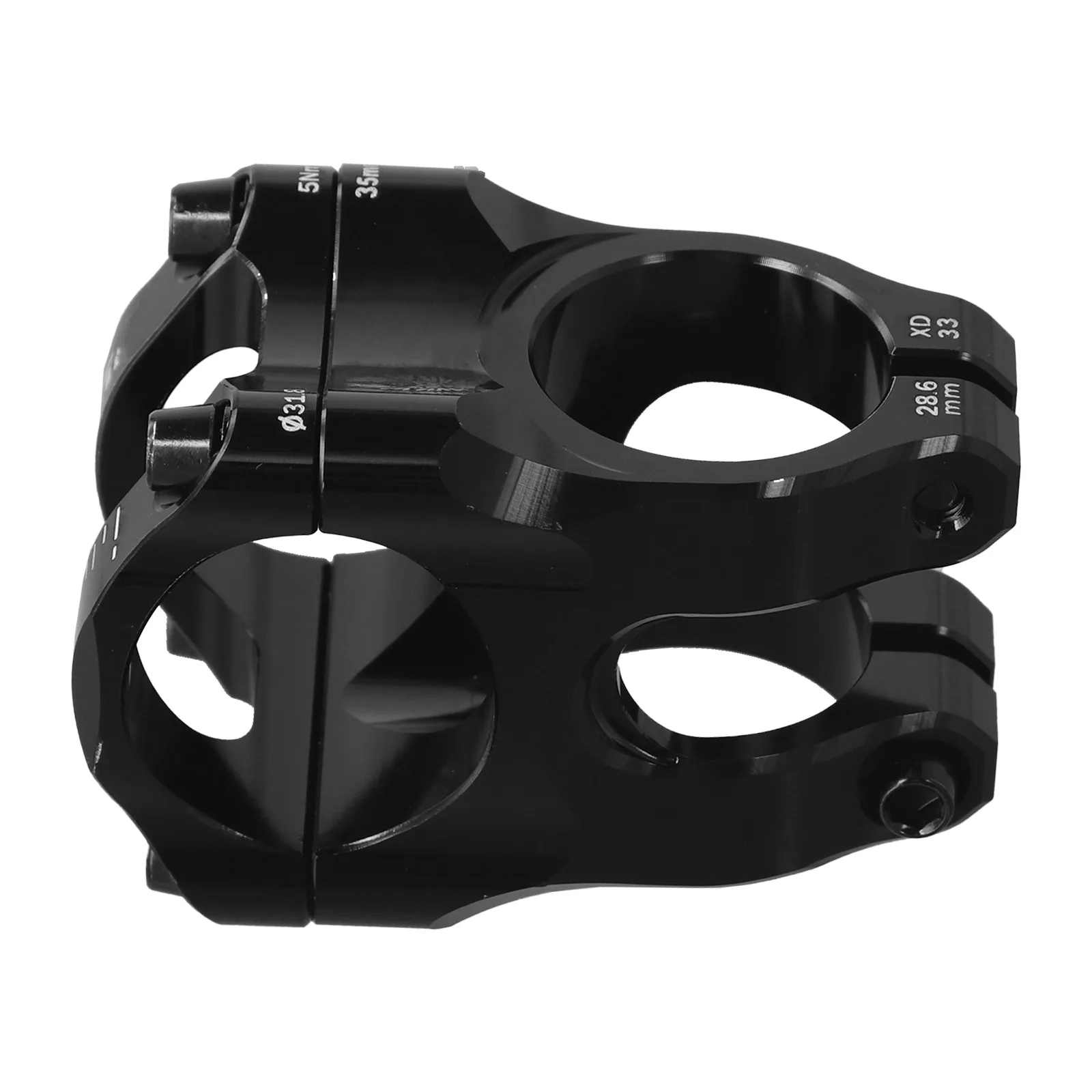 Aluminum Alloy Component CNC Aluminum Stem Outdoor Sports Lightweight Design 123g 28.6mm CNC Process Construction