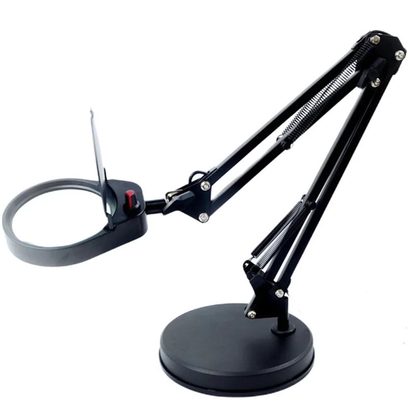 

Magnifying Glass with Clamp Hands Free for Crafts Hobby Reading Painting Sewing Close Work PD97ST
