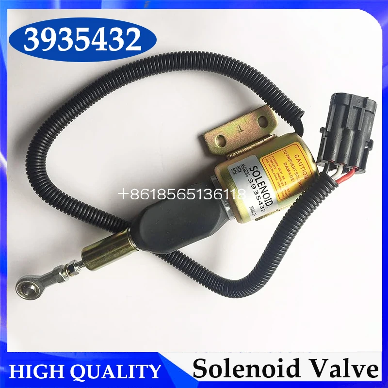 24V Fuel Shut Off Stop Solenoid 3935430 3935432 SA-4755-24 For 4BT 6CT 6L ISBE ISLE K19 K50 Solenoid Valve