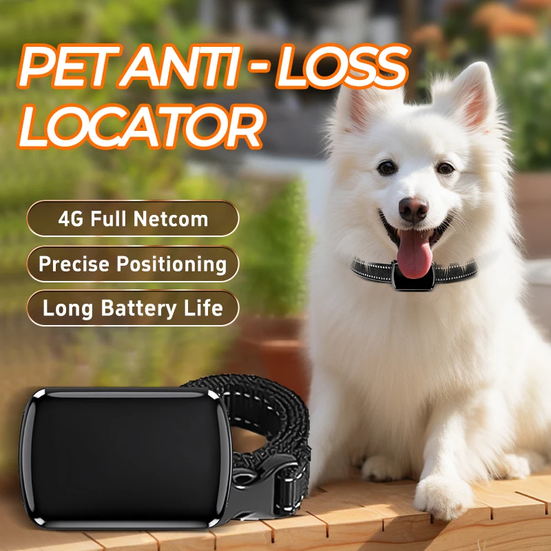 

Pet GPS Locator 4G GPS Tracker for Dog Cat Pets Accessories Anti-Lost Collar Waterproof Real-time GPS Tracking Device for Animal