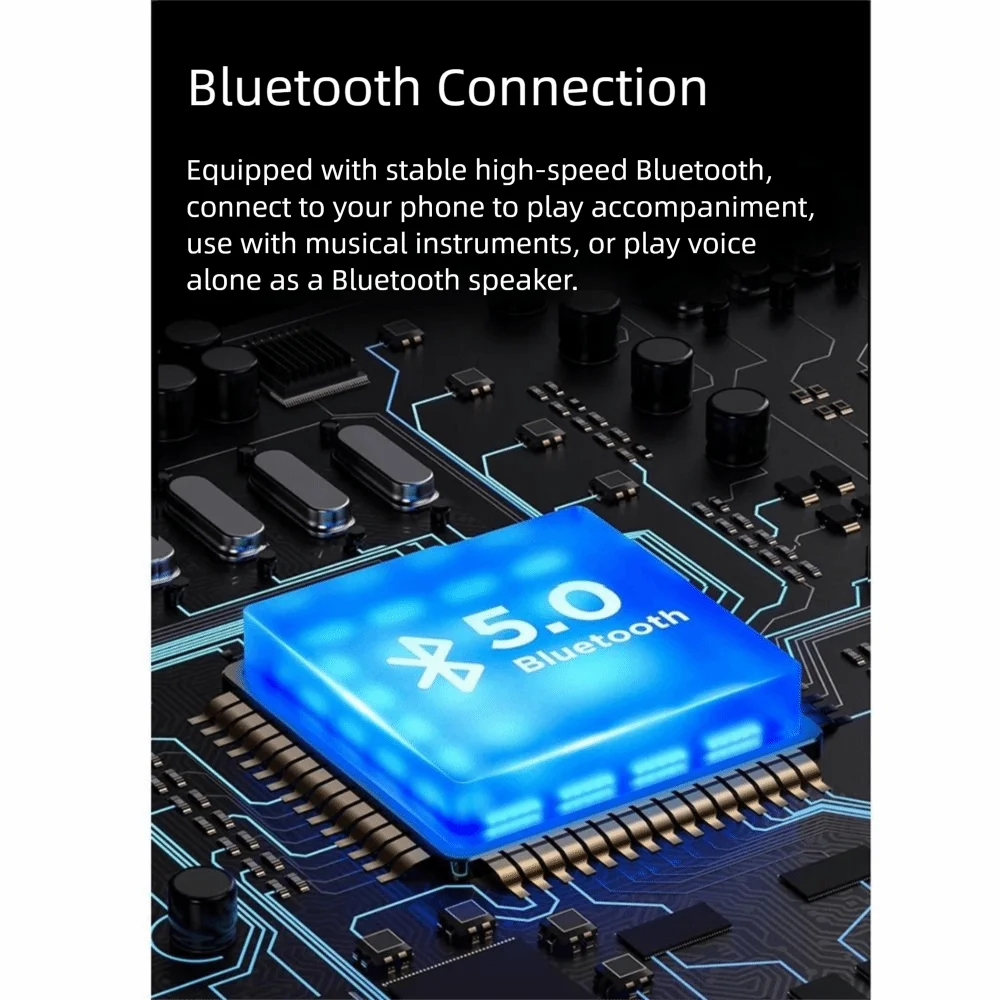 أنبوب الموسيقى الكهربائية المحمولة متعددة النغمات عالية الطاقة المتكلم آلة الرياح الإلكترونية آلة موسيقية USB قابلة للشحن #5