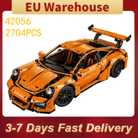 2704pieces Car Bricks GT3 RS Toys Constructor Model Building Blocks For Adults Birthday Christmas Gift Compatible With Set 42056