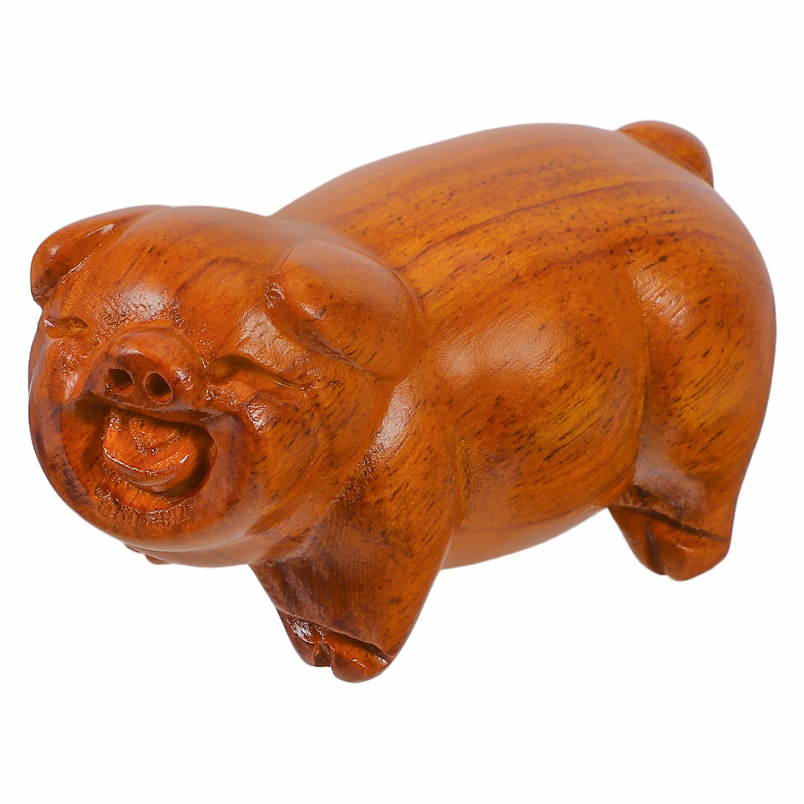 

Wood Lucky Wooden Decoration For Home Bookshelf Farmhouse Decor Pig Ornaments Small Pig Statues Craft Gift