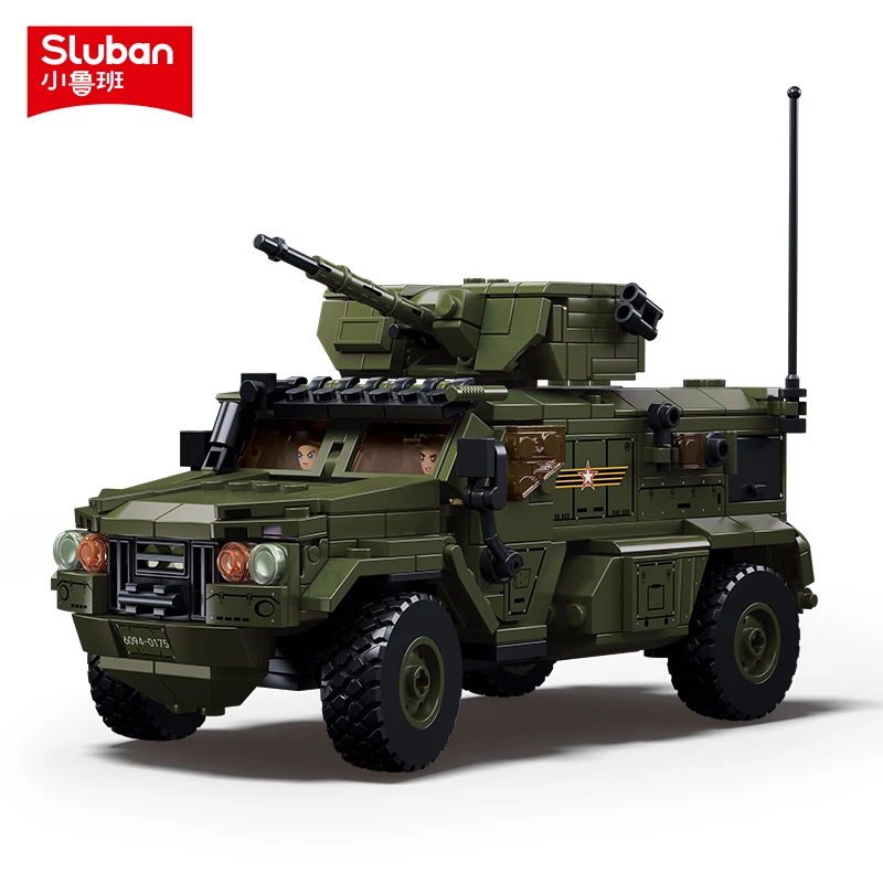 Sluban Building Block Toys Army Military Series B1179 Armored Assault Vehicle 519PCS Bricks Compatible With Leading Brands