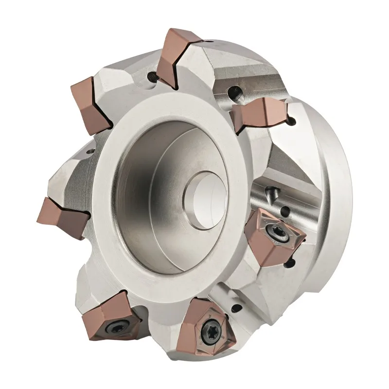 KT CNC MFWN MFWN900 Double sided hexagonal heavy cutter head inserted with WNMU WNMU0806 matched with BT NT  HSK FMB tool holder