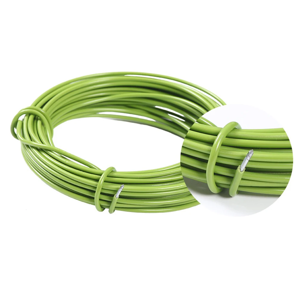 

10M 2.5mm Green Flexible Iron Wire Climbing Frame Wire for Garden Pergola Plant Support DIY Crafts Bendable Wrapping Cord