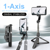 Handheld Gimbal Stabilizer Smartphone Selfie Stick with Bluetooth Extended Tripod Monopod for Travel Shooting TikTok Vlog Video