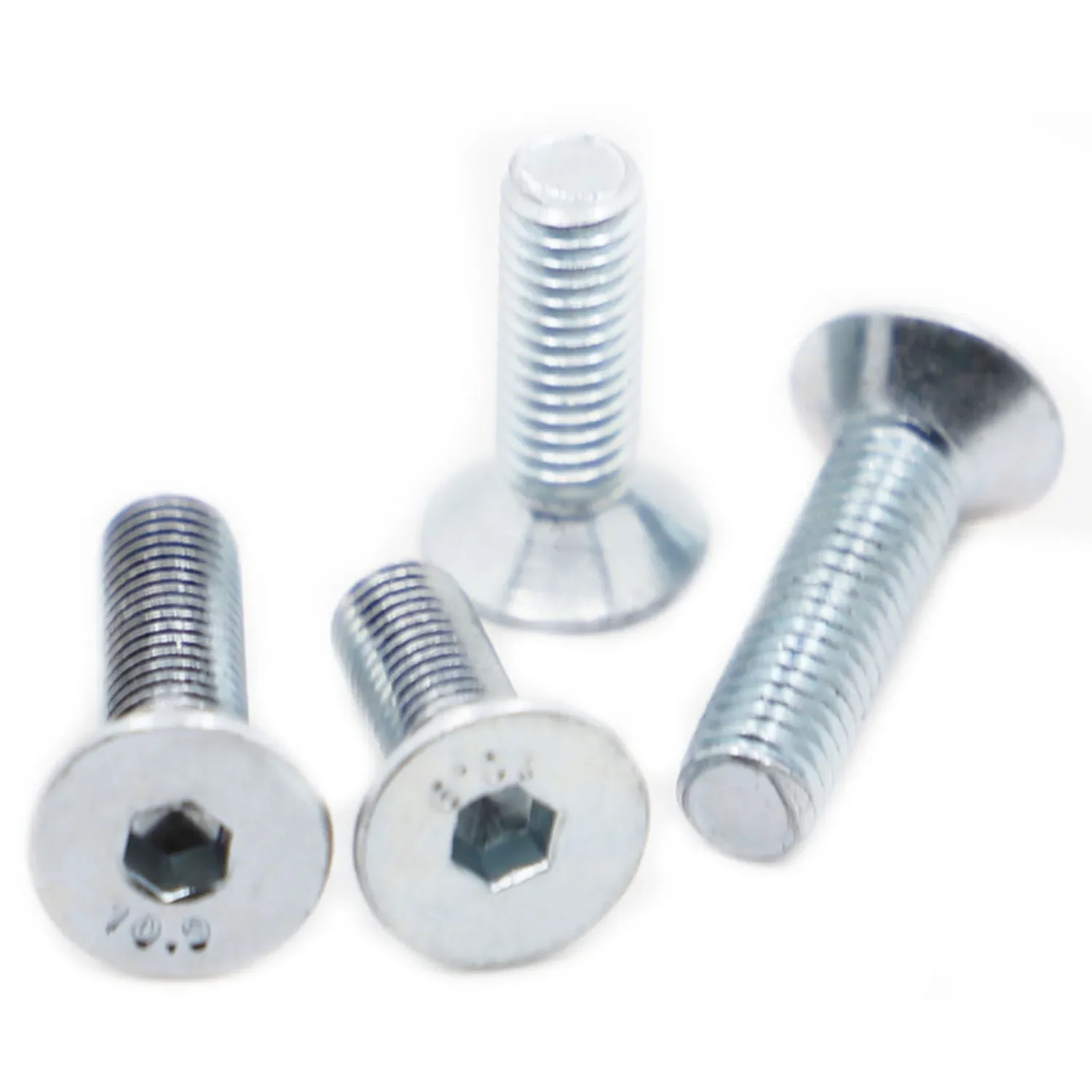 Grade 10.9 Zinc Plated Hex Socket Cap Head Screw Bolts M3 M4 M5 M6 M8 M10 High Strength Allen Key Flat Countersunk Machine Screw
