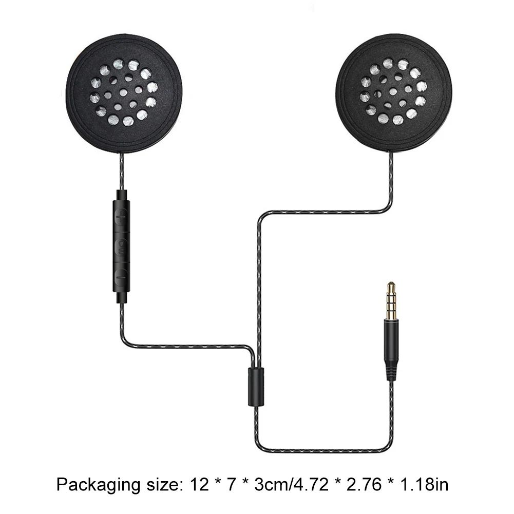 دراجة نارية خوذة سماعة المضادة للتدخل موتو سماعة يدوي مشغل موسيقى المتكلم HiFi دراجة نارية سماعات 3.5 مللي متر ميناء