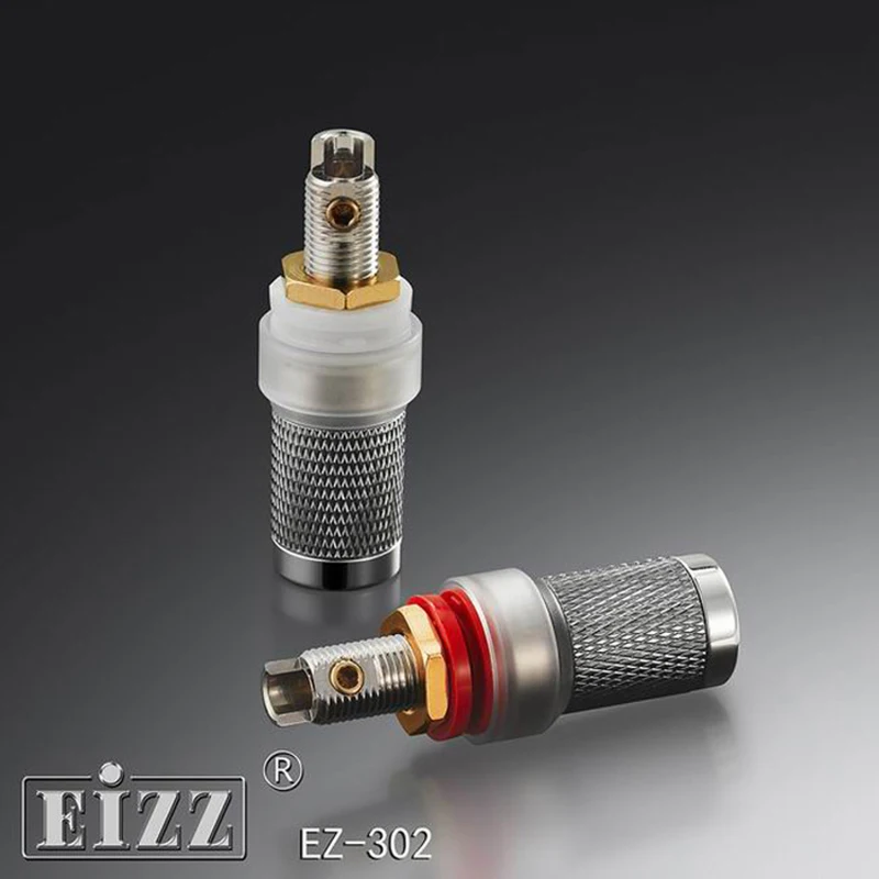 EIZZ EZ-302 głośnik zacisk złącze typu Banana Jack HIFI DIY wzmacniacz zacisk rury rodowane Tellurium miedzi