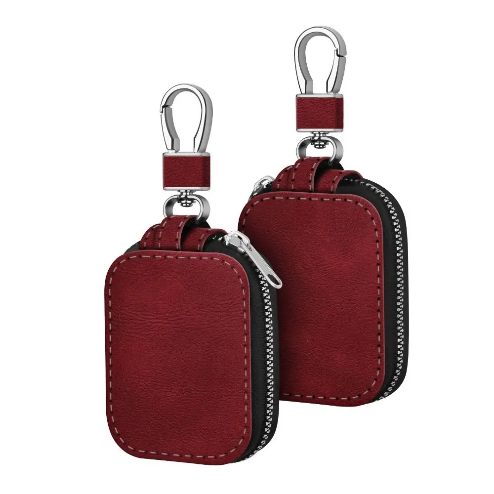 Casing Pelindung Earphone Nirkabel Kulit PU Universal Anti Benturan dengan Ritsleting, Cocok untuk Airpods, Sarung Pelindung Earbuds Klasik