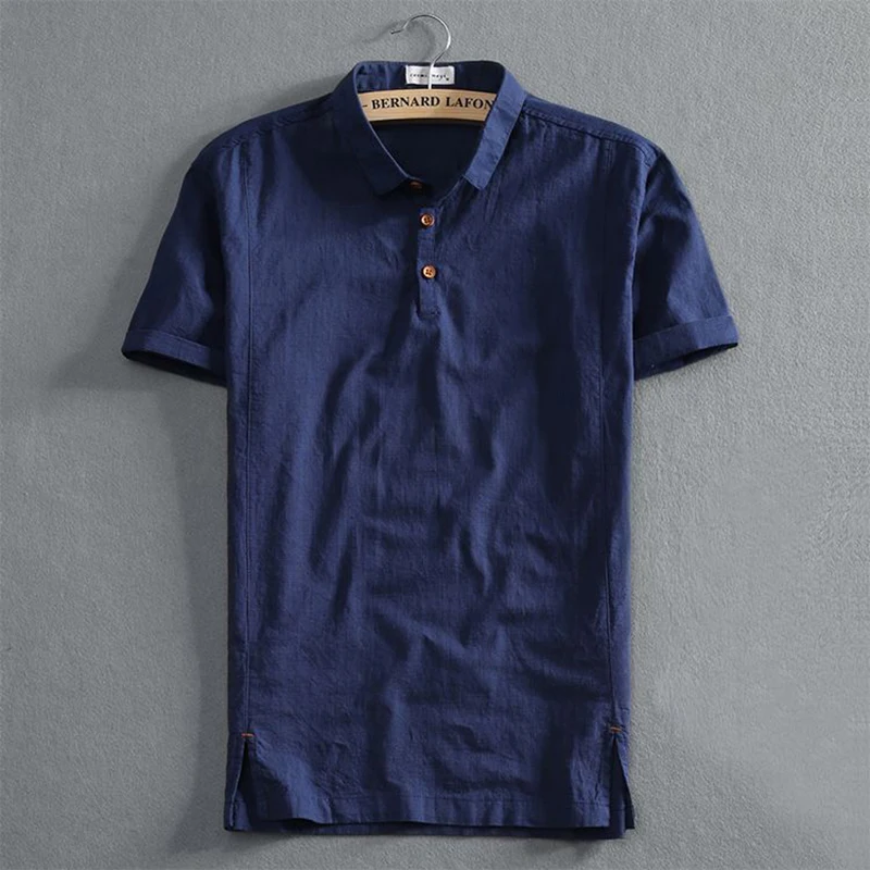Fashion Lapel Button England Solid Color Polo Shirts Men's Clothing 2025 Summer New Casual Pullovers Tops All-match Tee Shirt