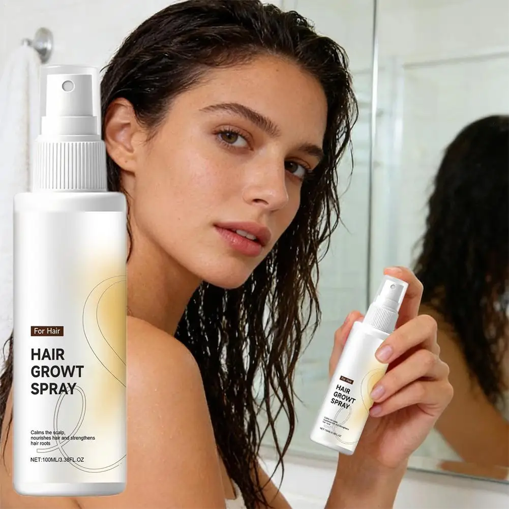 

Hair Care Spray 100ml Nourish Scalp Strengthen Hair Roots Repair Damage Promote Growth Gentle Moisturizing Hair Care Essence