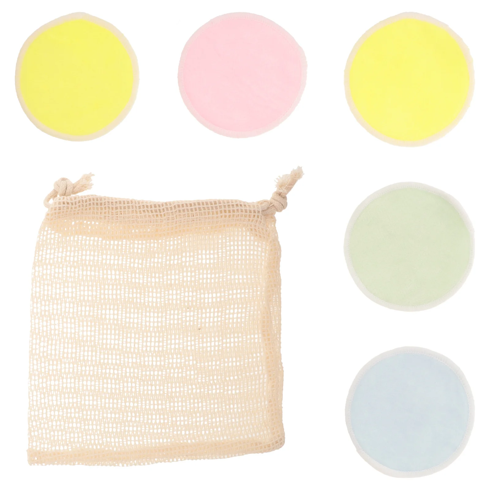 5 قطع من وسادات مكياج آمنة للتفريغ وقابلة لإعادة الاستخدام، مادة ناعمة للاستخدام على المدى الطويل، سهلة التنظيف والتخزين #6