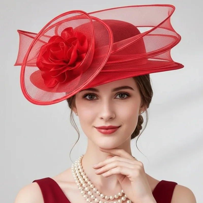 

Модная широкополая шляпа-козырек с прозрачной сеткой, европейско-американский экстравагантный головной убор для женщин, для активного отдыха и нарядов.