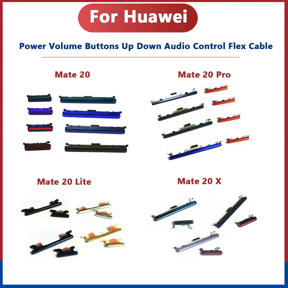 

Power Volume Buttons For Huawei Mate 20 Pro 20 Lite 20X Up Down Audio Control Buttons Repair Flex Ribbon Cable Replacement Parts