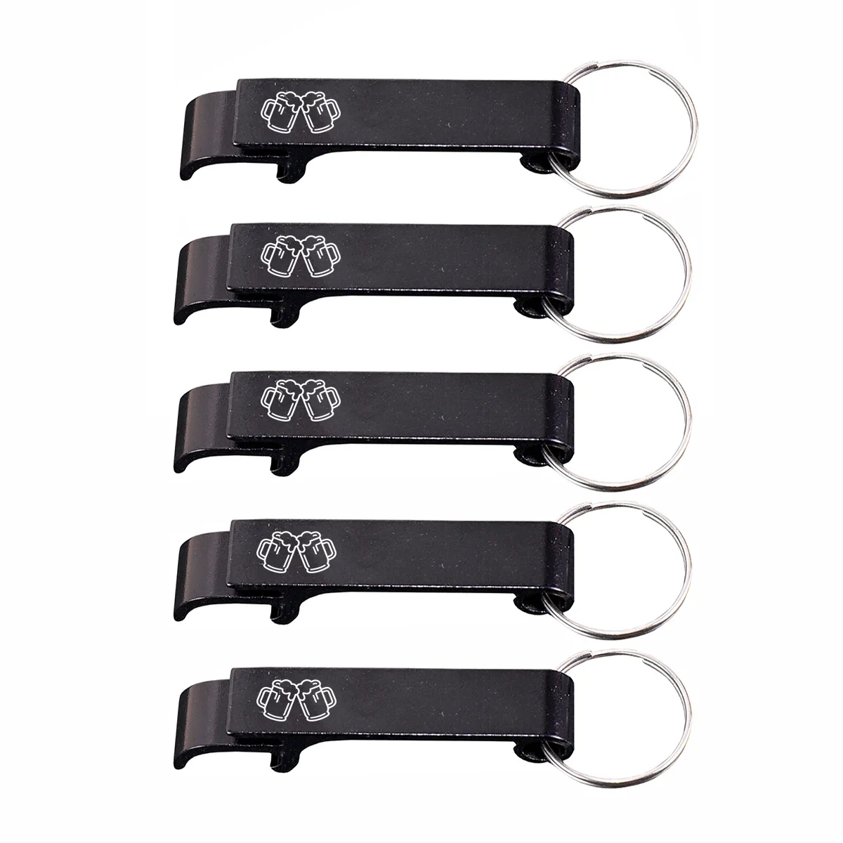5pcs Custom Name Keychain Aluminum Alloy Set