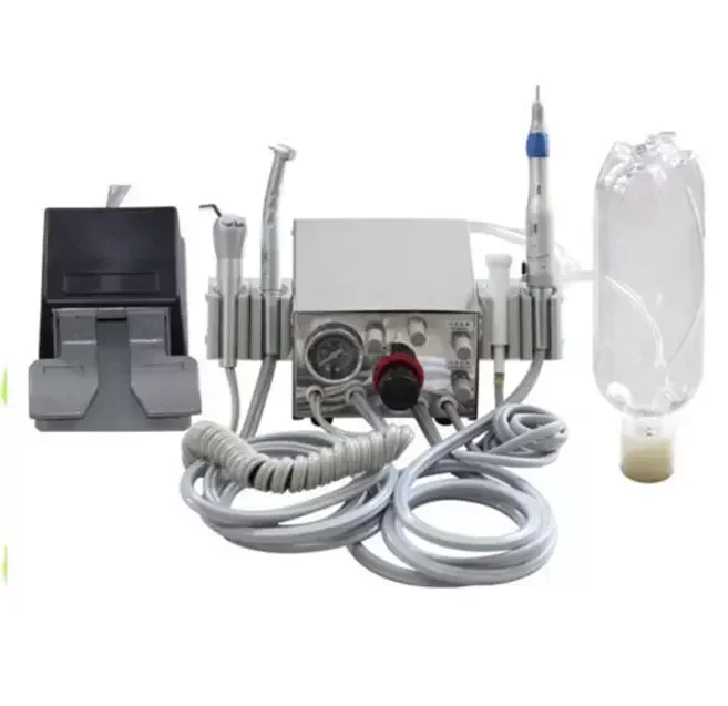 

With Luxury multi-function pedal Portable Dentals Unit Dentals Portable Turbine Unit Work With Air Compressor Dentistr Equipment