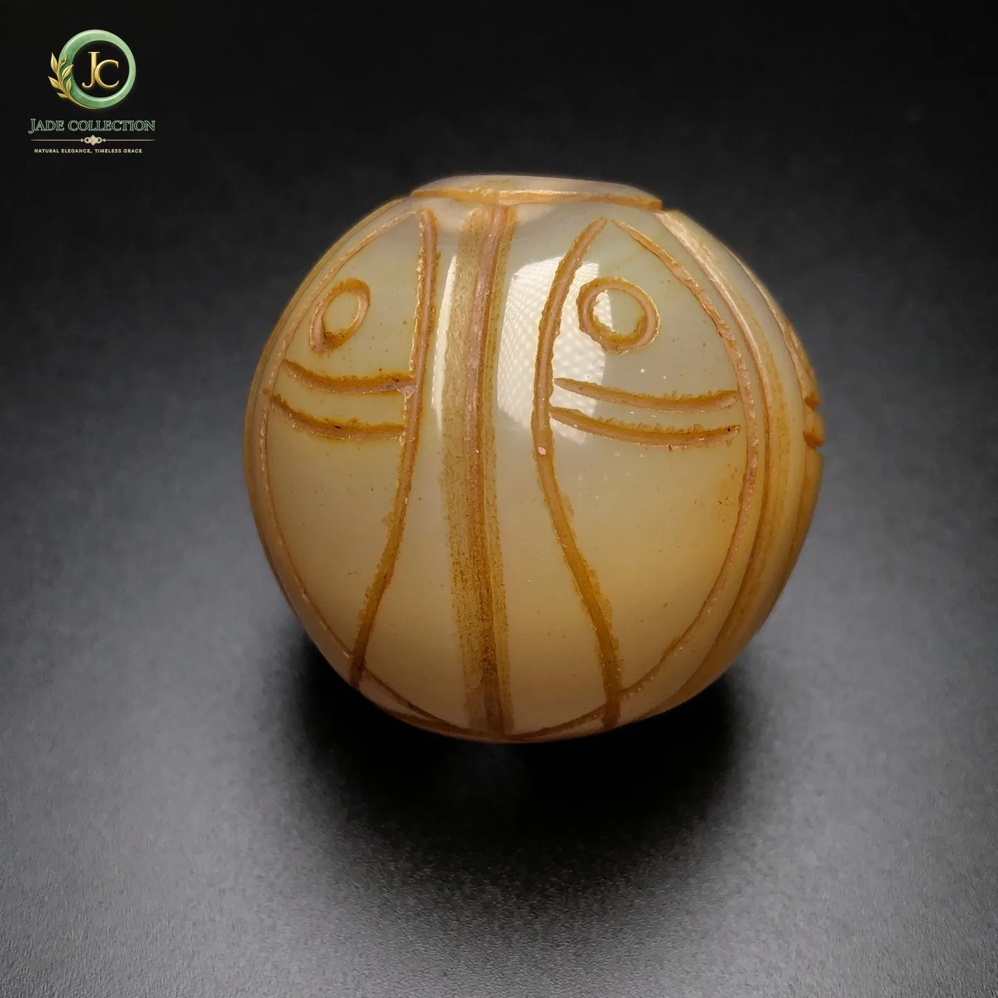 Rare Tibetan Agate Double Fish Bead Pendant Necklace Wealth Lucky Amulet Z1948